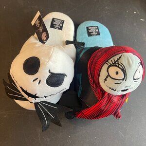 Nightmare Before Christmas Women's SIZE 11/12 Slip On Slipper Jack & Sally (111)